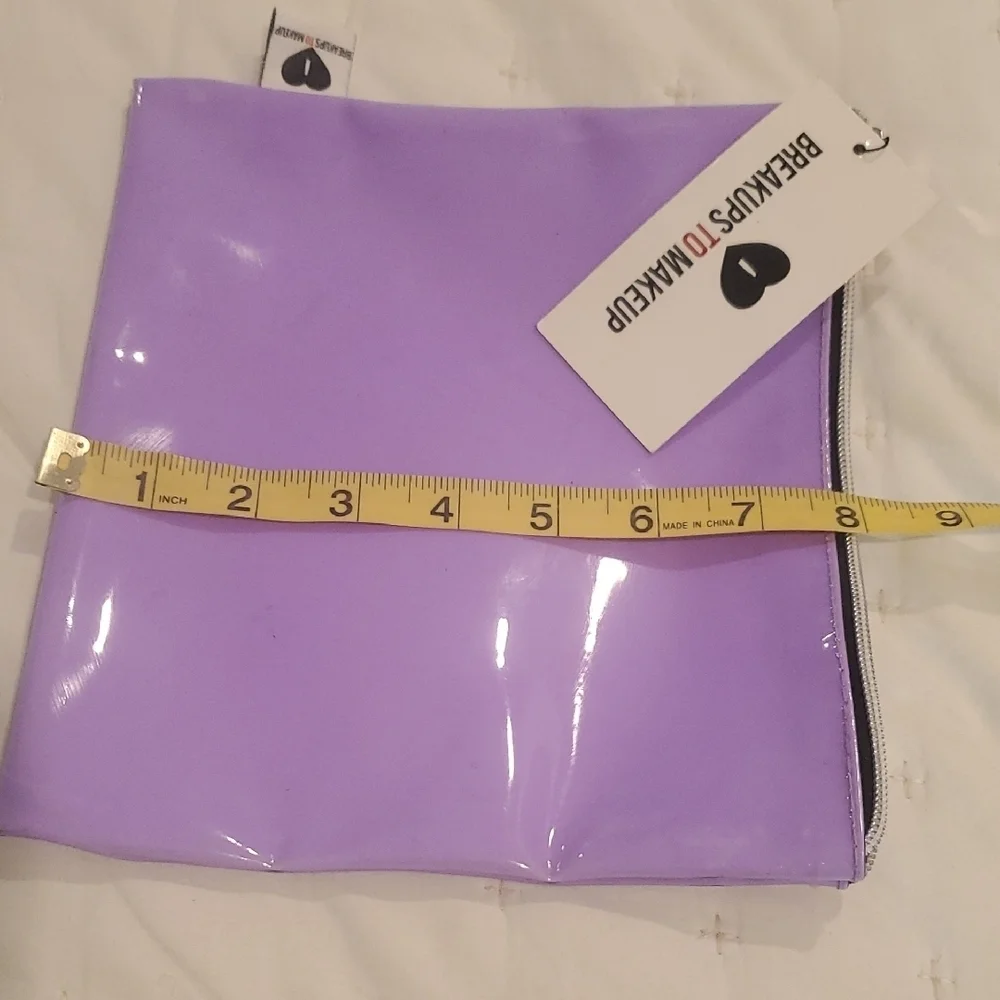 Purple Cosmetic Bag with Fun Print (24)
